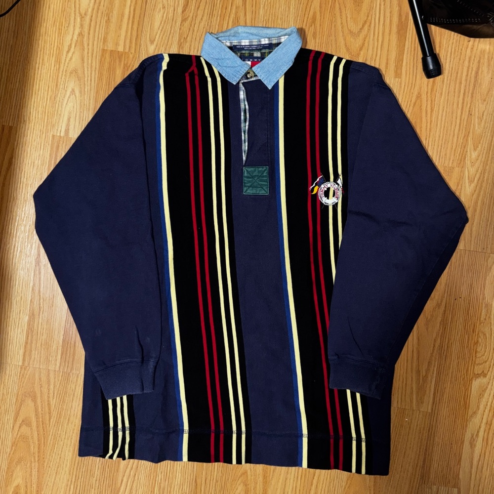 Vintage Tommy Hilfiger Long Sleeve Rugby tee (S)